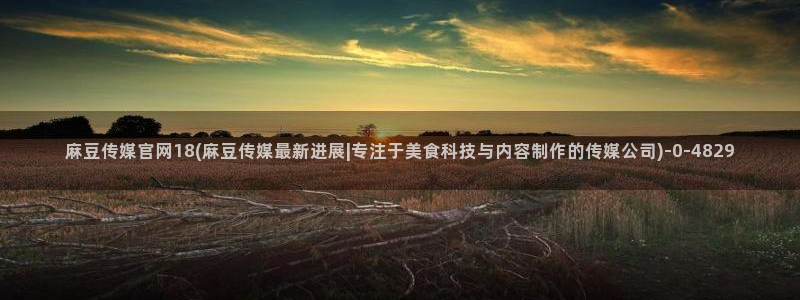 麻豆传媒官网链接：麻豆传媒官网18(麻豆传媒最新进展|专注于美食科技与内容制作的传媒公司)