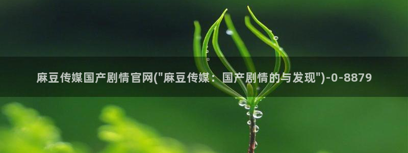 麻豆视传媒 官网入口：麻豆传媒国产剧情官网(\